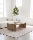 Monarch Rectangle Wooden Coffee Table - Art and craft furniture