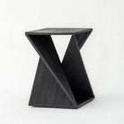 MONTERA WOODEN BLACK SIDETABLE - Art and craft furniture