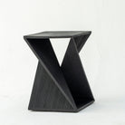 MONTERA WOODEN BLACK SIDETABLE - Art and craft furniture