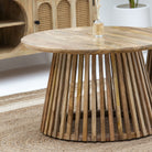 MONTERA WOODEN COFFEE TABLE SET OF TWO - Art and craft furniture