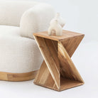 MONTERA WOODEN SIDE TABLE - Art and craft furniture