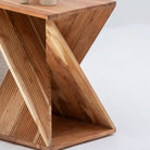 MONTERA WOODEN SIDE TABLE - Art and craft furniture