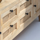 MORRIS-CANE TV STAND - Art and craft furniture