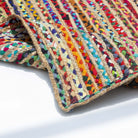 MOSAIC LINE JUTE & CHINDI HANDMADE RUG - Art and craft furniture