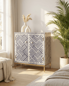 MYSTIC-BLACK INLAY TWO DOOR SIDEBOARD - Art and craft furniture