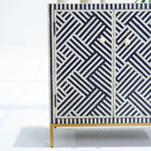 MYSTIC-BLACK INLAY TWO DOOR SIDEBOARD - Art and craft furniture