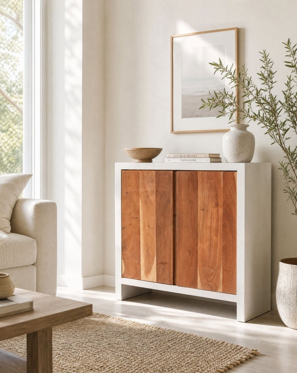 Natura Curve Wooden Sideboard - Art and craft furniture