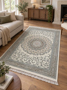 Navid Silver Gray Carpet - Art and craft furniture