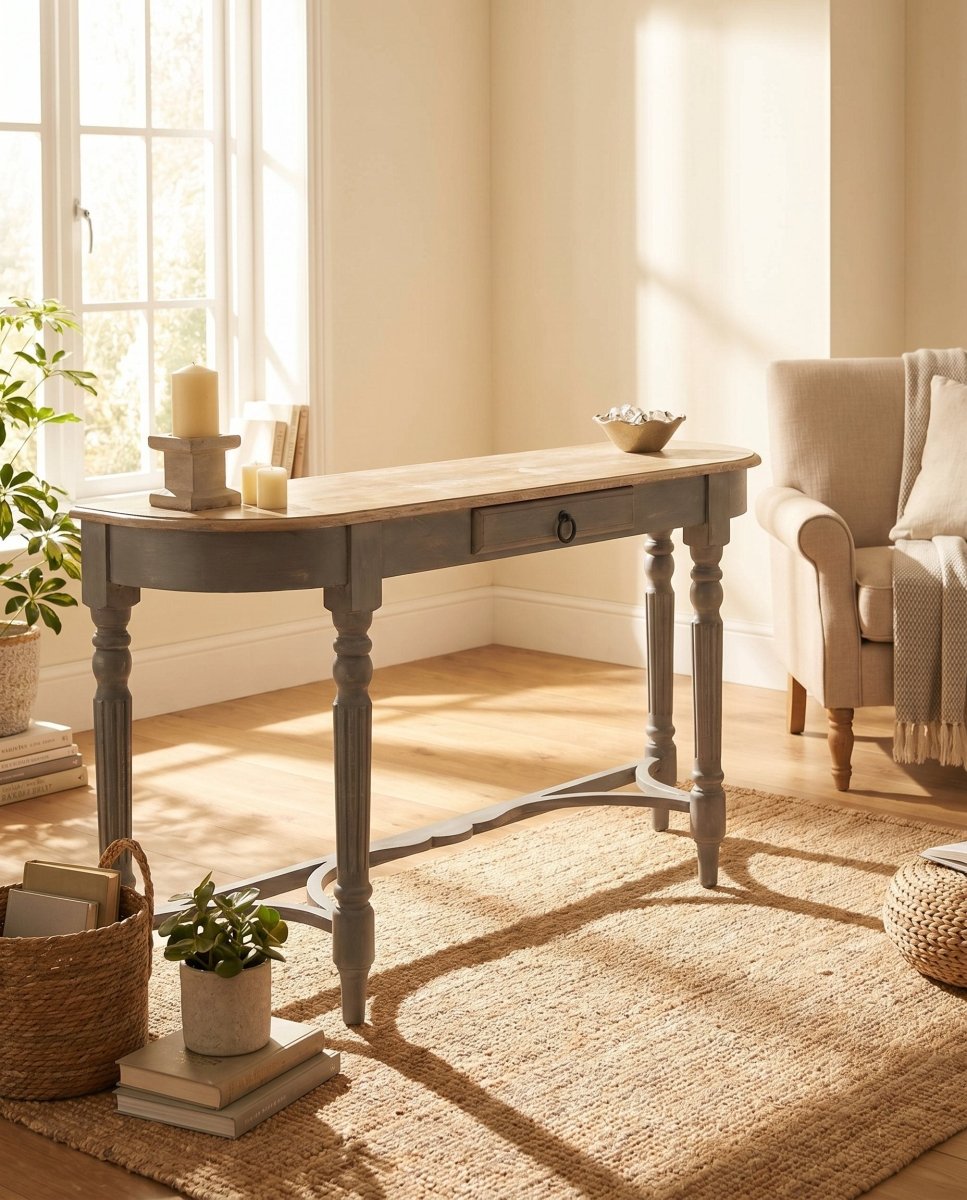 Nerissa One Drawer Console Table - Art and craft furniture