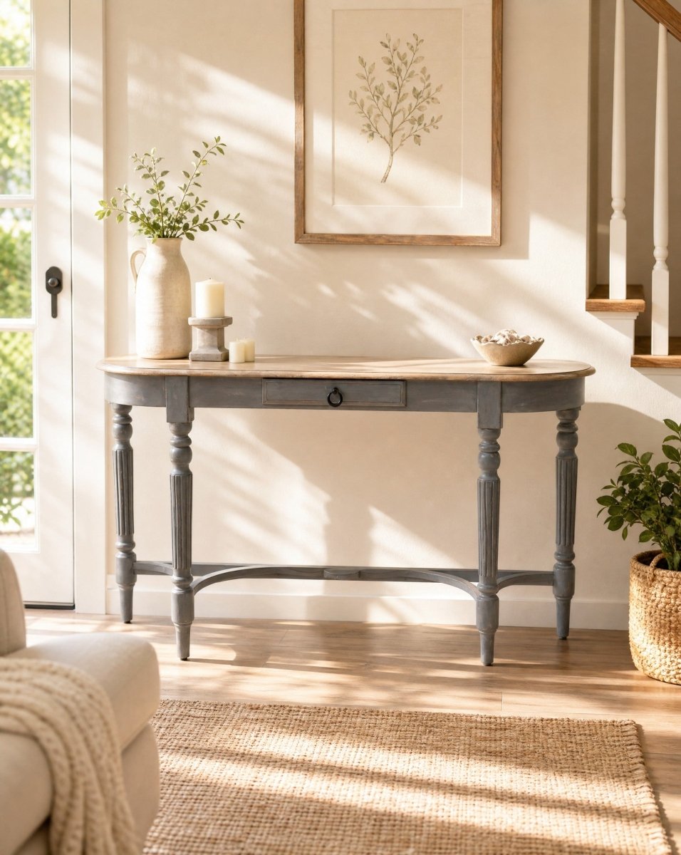 Nerissa One Drawer Console Table - Art and craft furniture