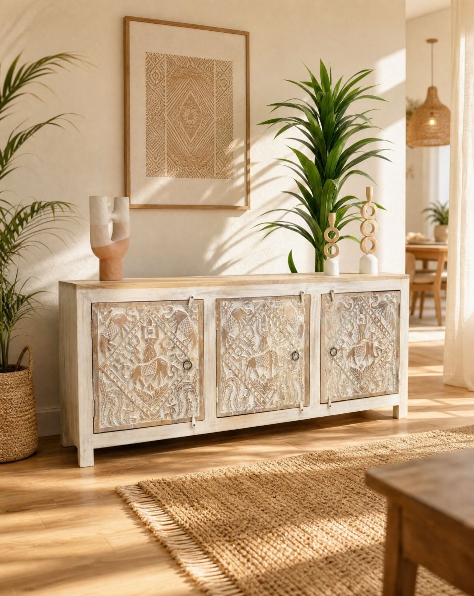New Art Three Door Sideboard - Art and craft furniture