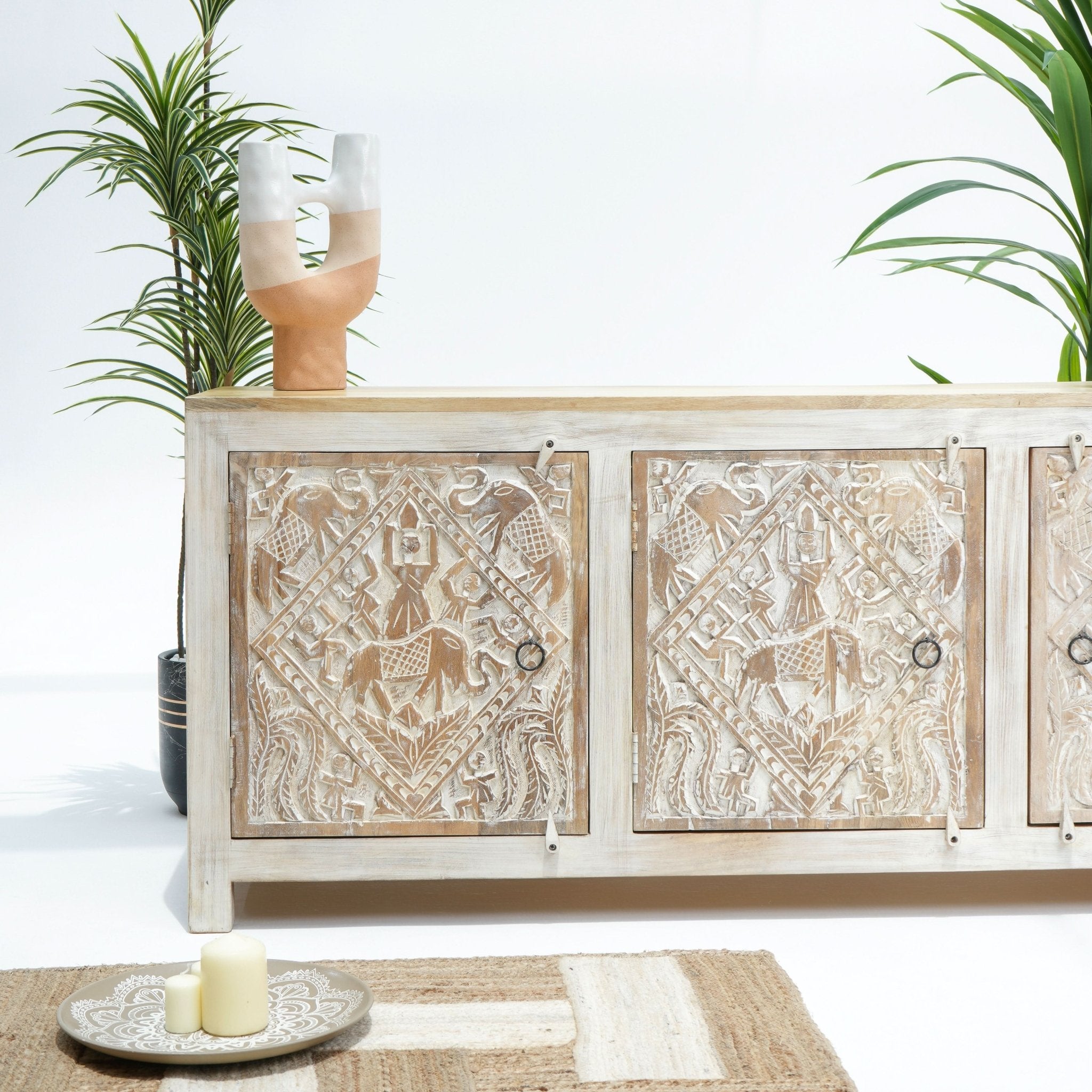 NEW-ART THREE DOOR SIDEBOARD - Art and craft furniture