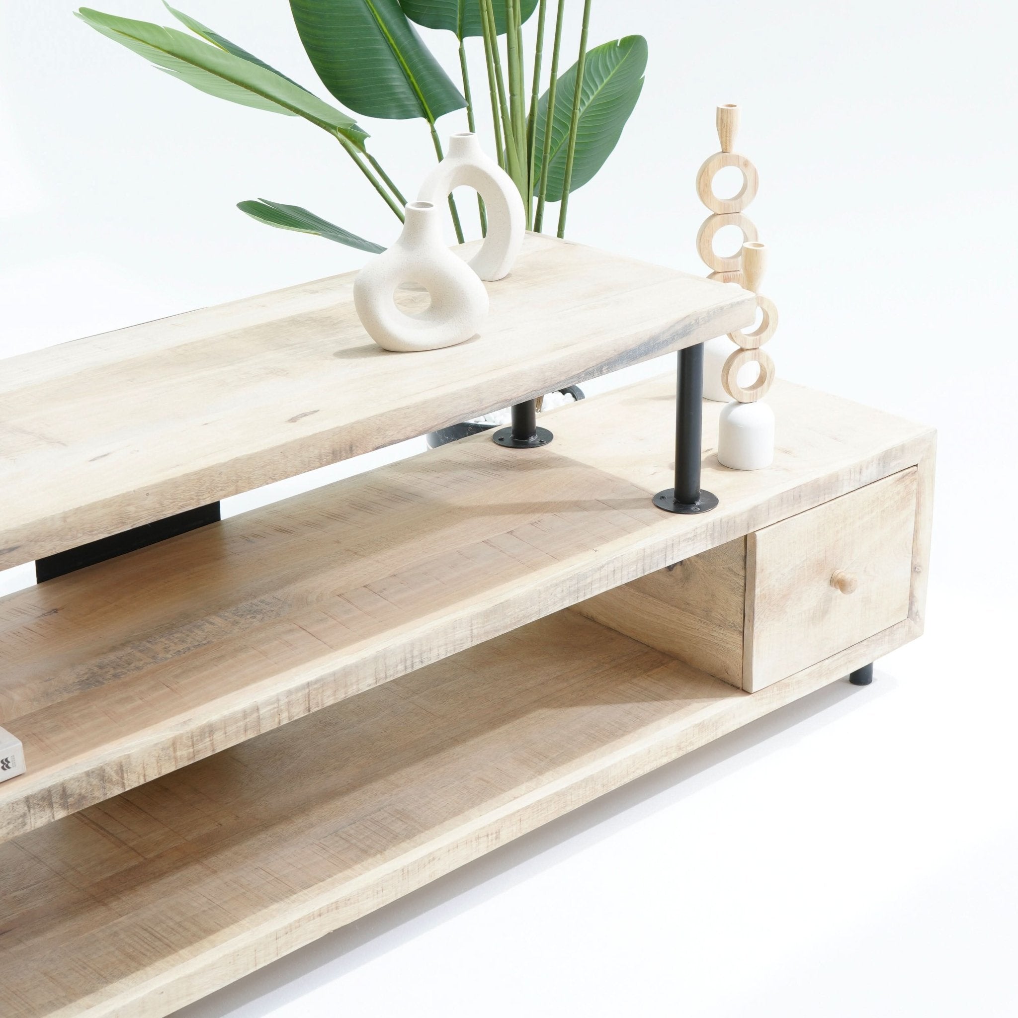 NEW-BERN Z SHAPE TV STAND - Art and craft furniture