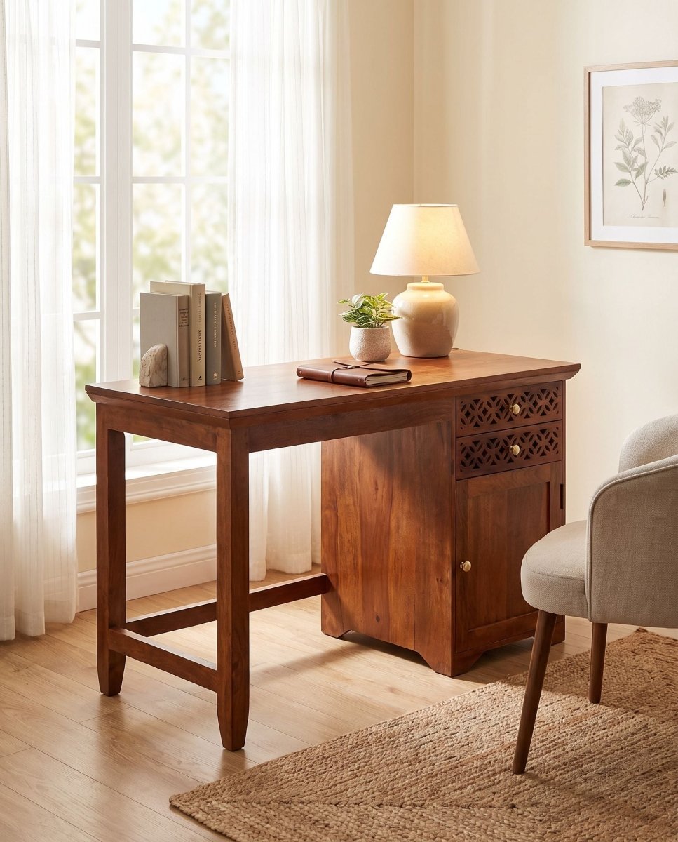 Nexiva Solid Wood Study Desk - Art and craft furniture