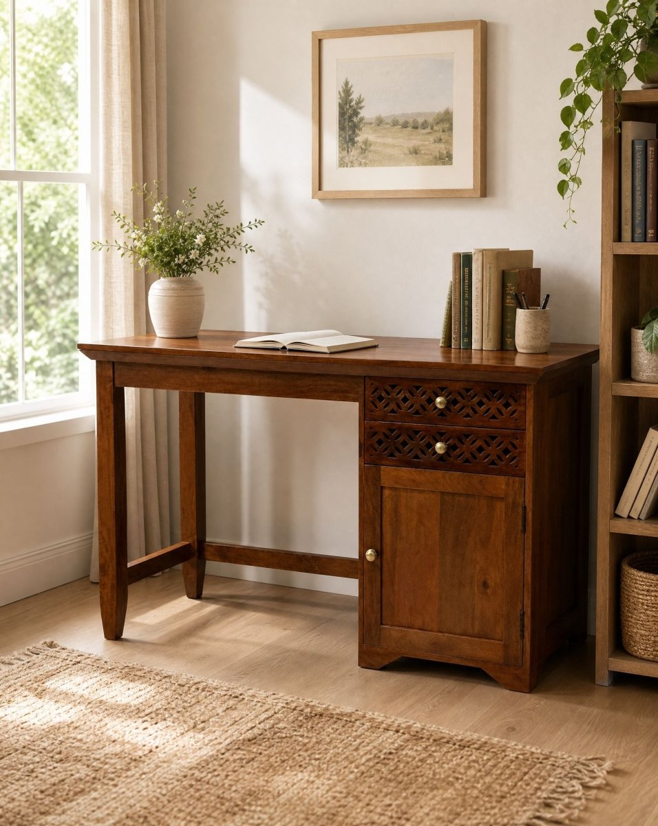 Nexiva Solid Wood Study Desk - Art and craft furniture