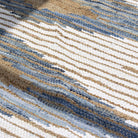 NEXUS WEAVE COTTON DENIM & JUTE GEO PATTERN RUG - Art and craft furniture