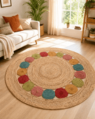 NOMA NATURAL JUTE RUG - Art and craft furniture