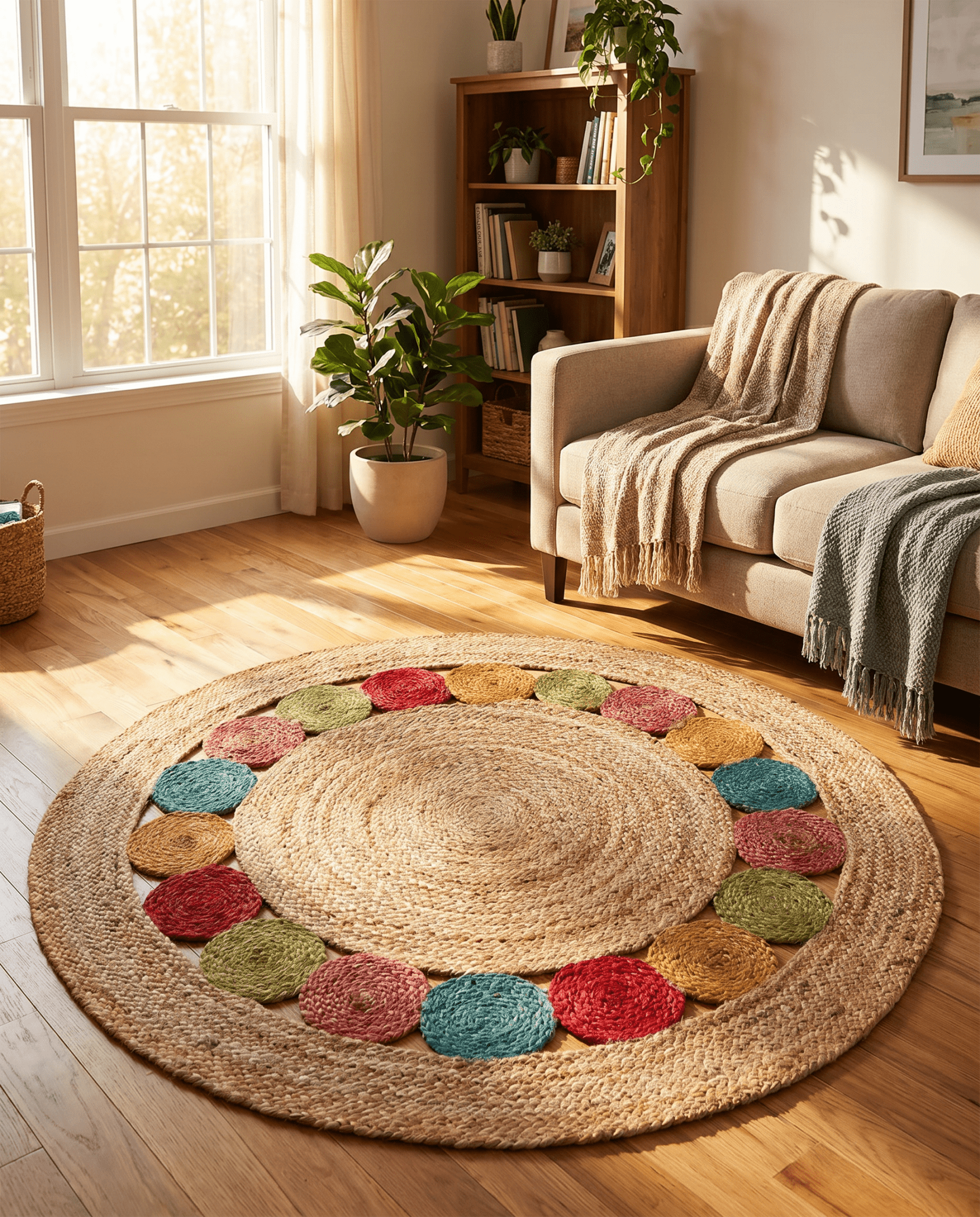 NOMA NATURAL JUTE RUG - Art and craft furniture