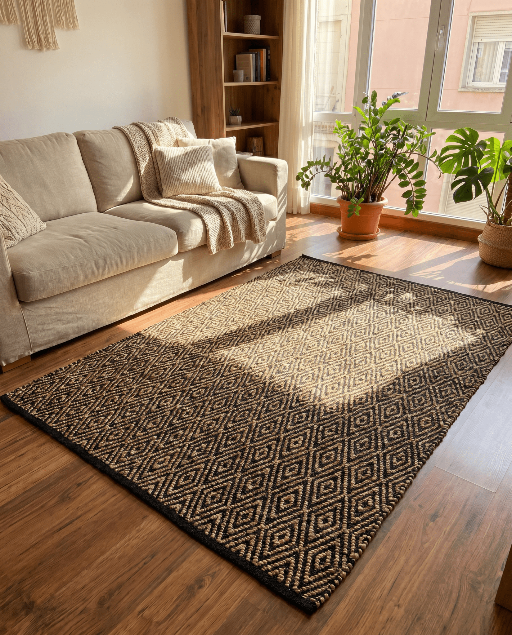 NOMAD WEAVE COTTON & JUTE RUG - Art and craft furniture