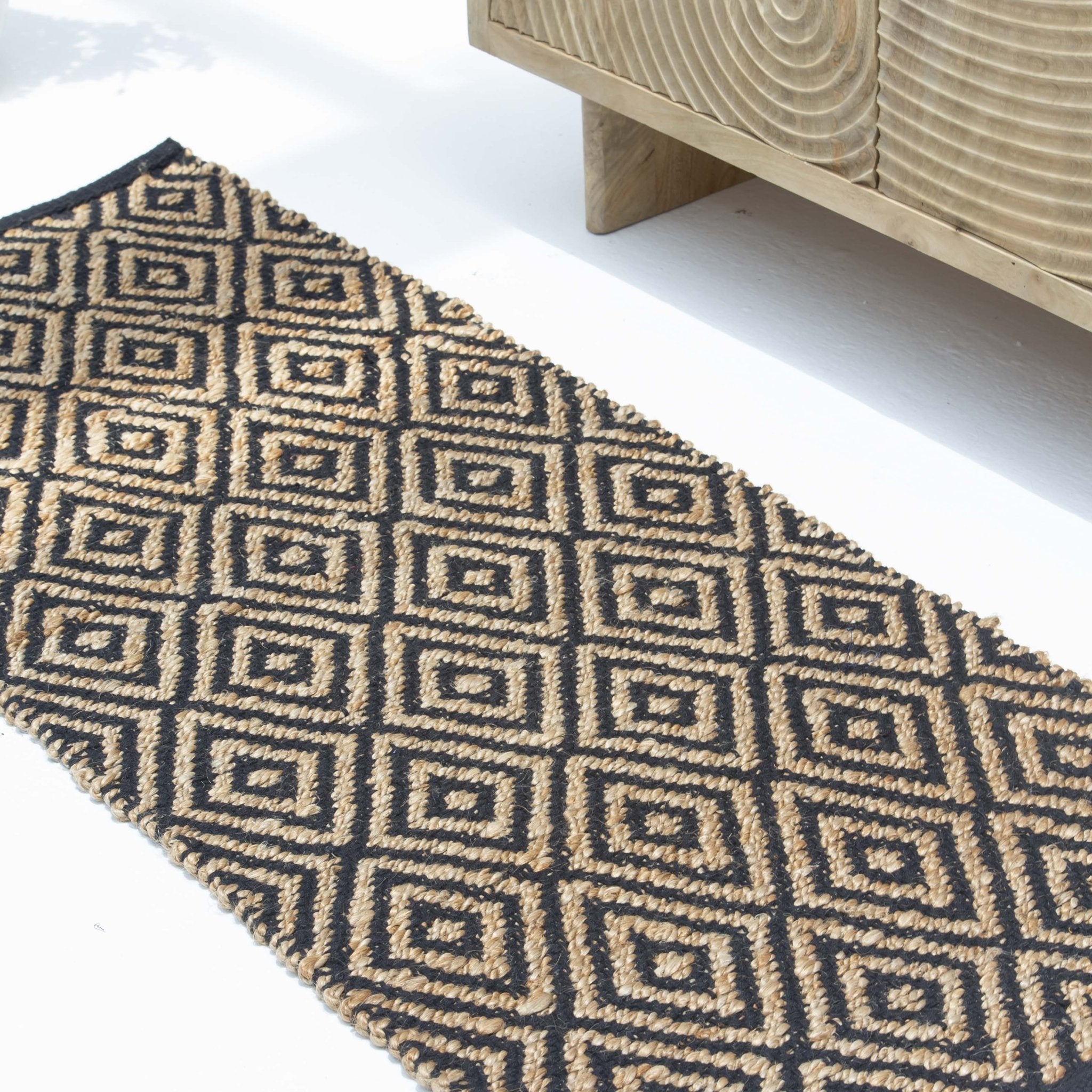 NOMAD WEAVE COTTON & JUTE RUG - Art and craft furniture