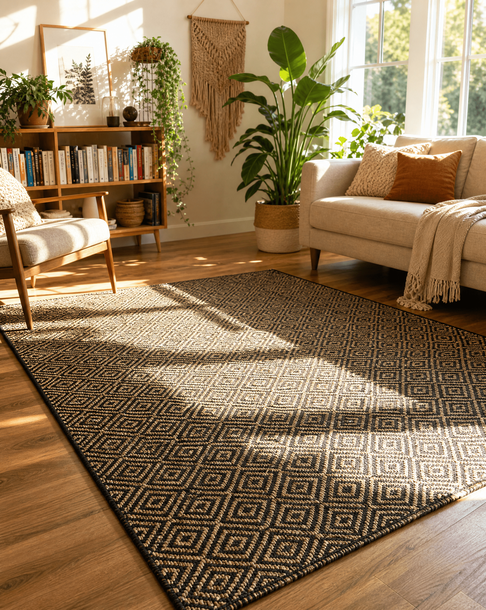 NOMAD WEAVE COTTON & JUTE RUG - Art and craft furniture