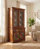 Norvessa Tile Two Part Cabinet - Art and craft furniture