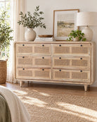 Novara 6 Drawer Mango Wood Chest - Art and craft furniture