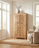 Novaro Mango wood Cabinet - Art and craft furniture