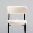 NUAGE WHITE FABRIC BAR CHAIR - Art and craft furniture