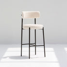 NUAGE WHITE FABRIC BAR CHAIR - Art and craft furniture