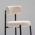 NUAGE WHITE FABRIC BAR CHAIR - Art and craft furniture