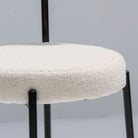 NUAGE WHITE FABRIC BAR CHAIR - Art and craft furniture