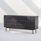 NUVOR WOODEN FOUR DOOR SIDEBOARD - Art and craft furniture