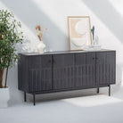 NUVOR WOODEN FOUR DOOR SIDEBOARD - Art and craft furniture