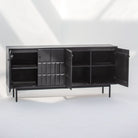 NUVOR WOODEN FOUR DOOR SIDEBOARD - Art and craft furniture