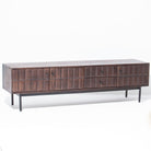 NUVOR WOODEN THREE DOOR TWO DRAWER TV STAND - Art and craft furniture
