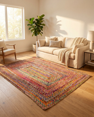 Oasis Charm Jute & Chindi Handmade Rug - Art and craft furniture