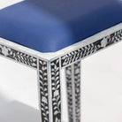 OCEAN-BLACK MOTHER OF PEARL SEATING STOOL - Art and craft furniture