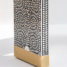 OCEAN-BLACK MOTHER OF PEARL U SHAPE CONSOLE TABLE - Art and craft furniture