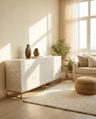 OCEAN-WHITE MOTHER OF PEARL SIDEBOARD - Art and craft furniture