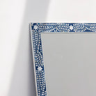 OCEANIC BLUE MOTHER OF PEARL MIRROR FRAME - Art and craft furniture