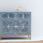 OCEANIC-BLUE MOTHER OF PEARL SIDEBOARD - Art and craft furniture