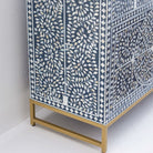 OCEANIC-BLUE MOTHER OF PEARL SIDEBOARD - Art and craft furniture