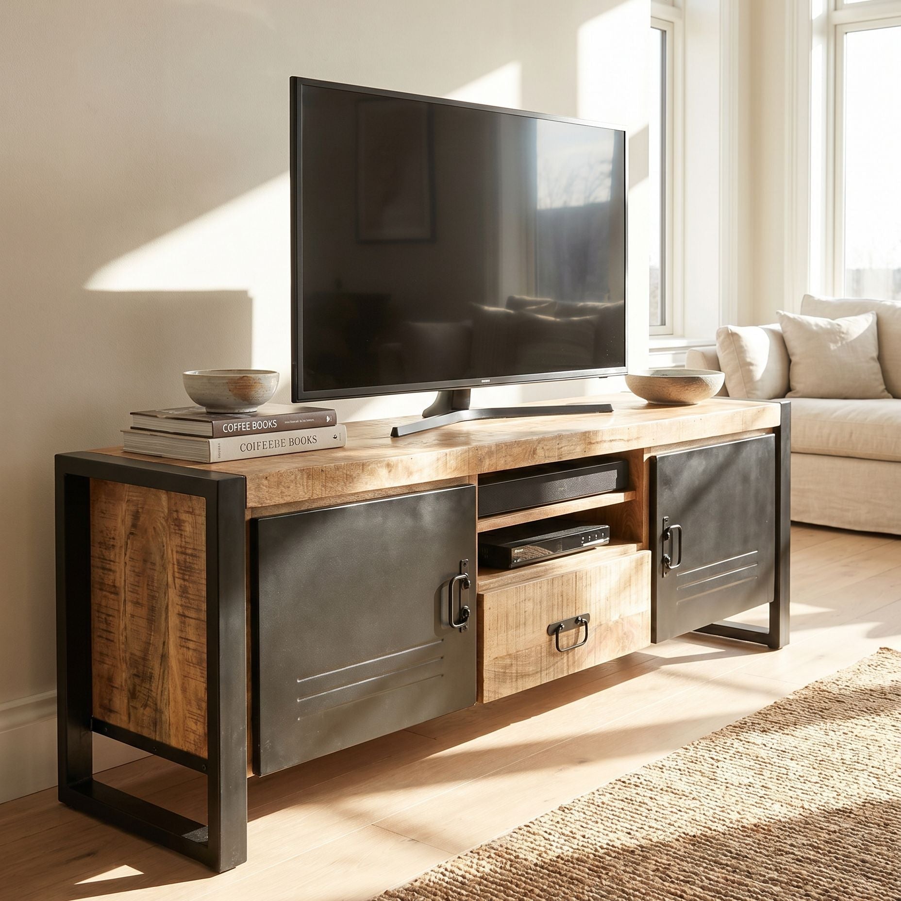 Olso Wooden TV Stand - Art and craft furniture