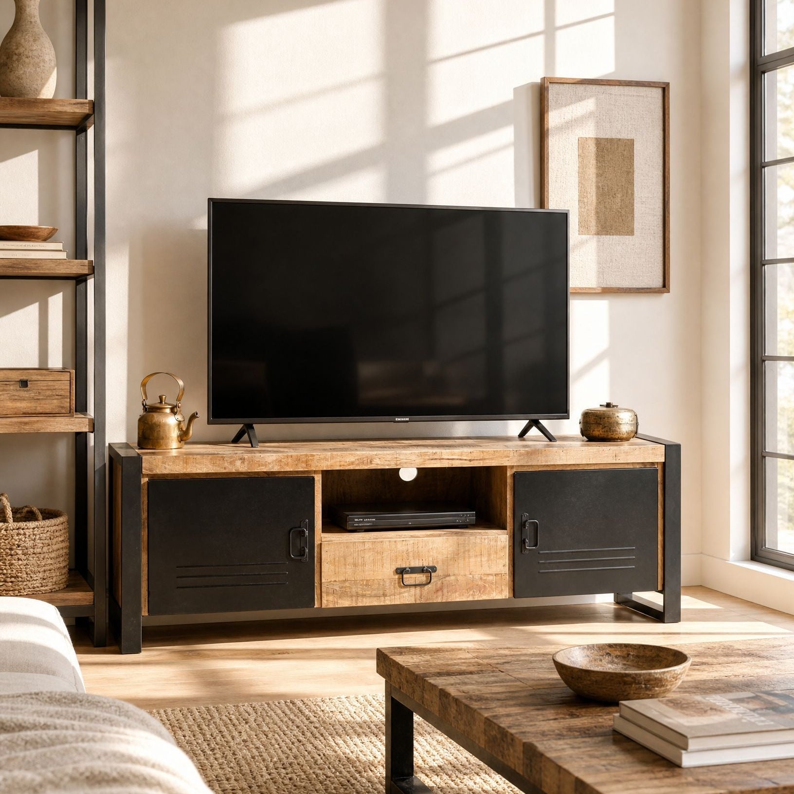 Olso Wooden TV Stand - Art and craft furniture