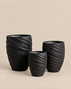 Onyx Swirl Texture Fiber Cement Pot - Art and craft furniture