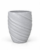 Orbix Grey Spiral Pot - Art and craft furniture