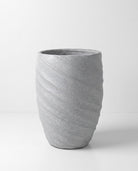 Orbix Grey Spiral Pot - Art and craft furniture