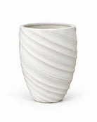 Orbix White Spiral Pot - Art and craft furniture