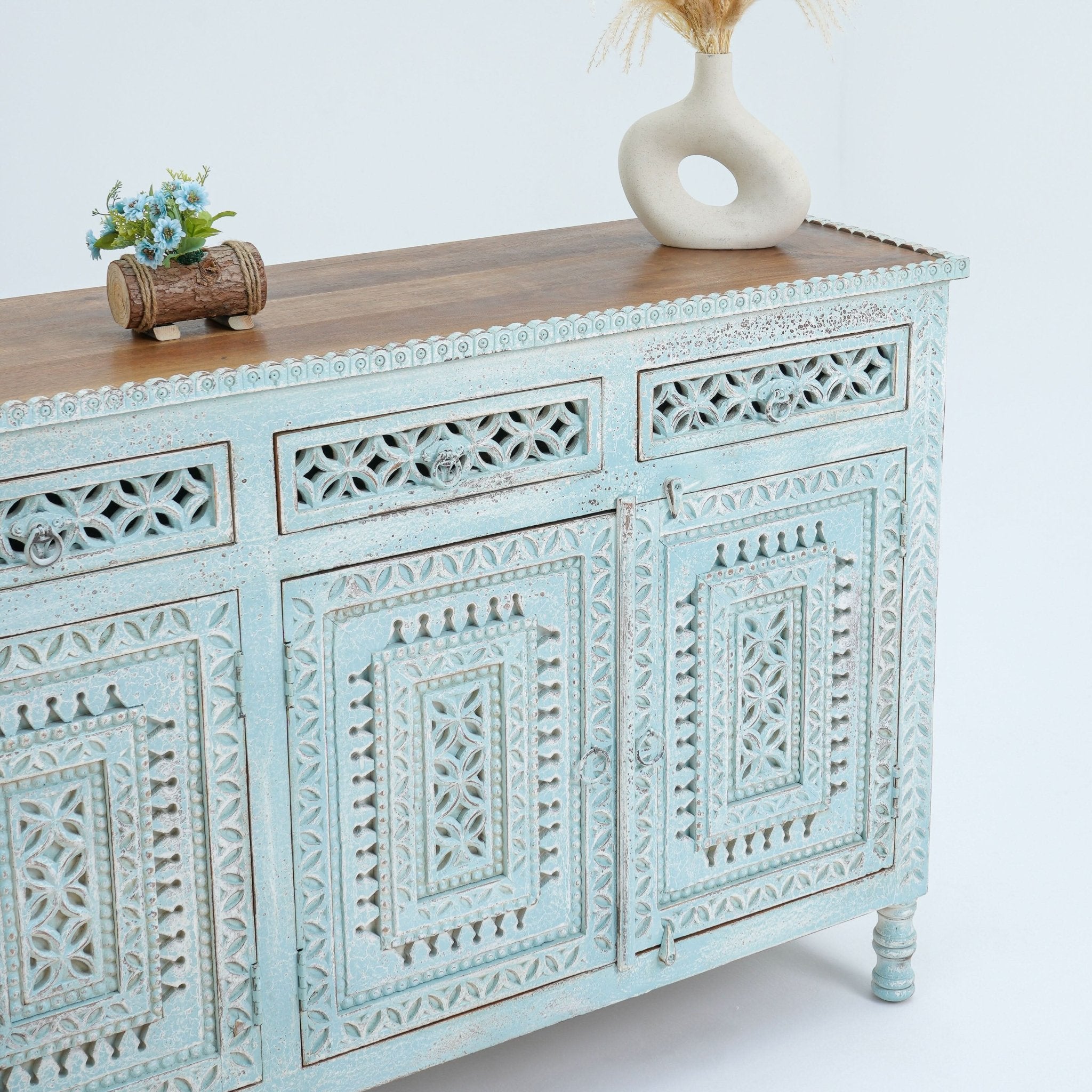 ORLEANS FOUR DOOR DRAWER SIDEBOARD - Art and craft furniture